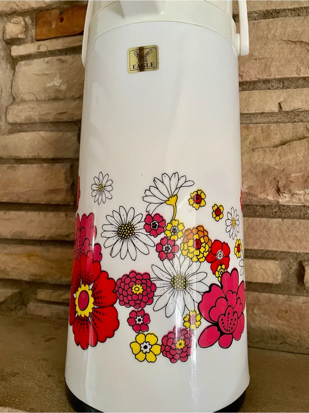 Hippy Flower Power 1970s Airpot